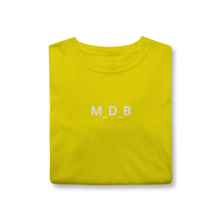 Nome do produto Camiseta M_D_B na frente e nas costas 