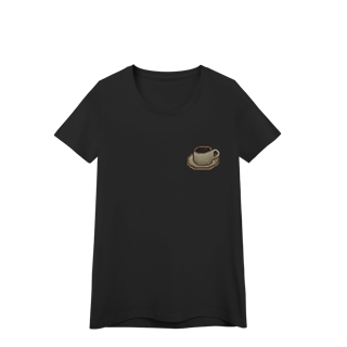 Camiseta Baby Long Premium - Caneca de Café