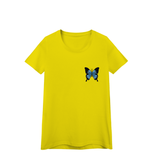 Nome do produto Camiseta Baby Long Premium Frente e Verso - Borboleta e Noite Estrelada