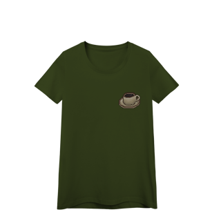 Nome do produto Camiseta Baby Long Premium - Caneca de Café