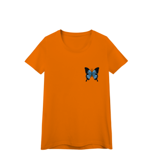 Nome do produto Camiseta Baby Long Premium Frente e Verso - Borboleta e Noite Estrelada