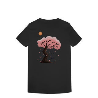 Nome do produto Camiseta Baby Long Premium - Árvore de Sakura