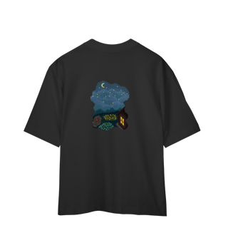 Nome do produto Camiseta Oversized - Noite Estrelada