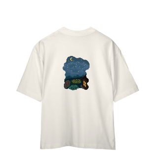 Nome do produto Camiseta Oversized - Noite Estrelada