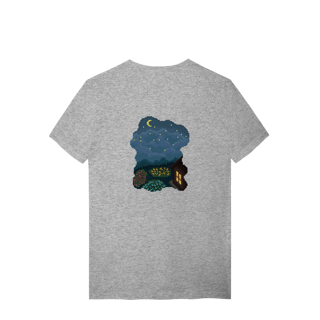 Nome do produto Camiseta Premium Frente e Verso - Borboleta e Noite Estrelada