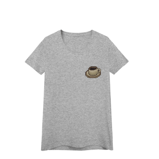 Nome do produto Camiseta Baby Long Premium - Caneca de Café