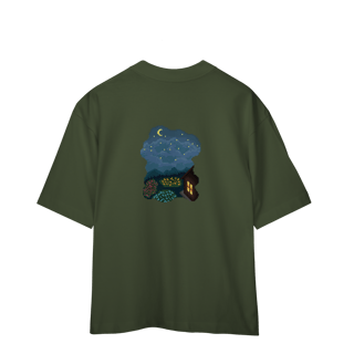 Nome do produto Camiseta Oversized - Noite Estrelada
