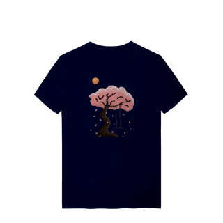 Nome do produto Camiseta Premium Frente e Verso - Flor e Árvore de Cerejeira