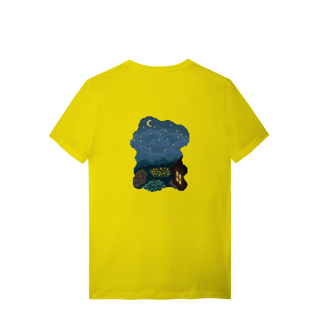 Nome do produto Camiseta Premium Frente e Verso - Borboleta e Noite Estrelada