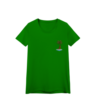 Nome do produto Camiseta Baby Long Premium - Coqueiro