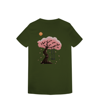 Nome do produto Camiseta Baby Long Premium - Árvore de Sakura