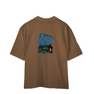 Nome do produto Camiseta Oversized - Noite Estrelada