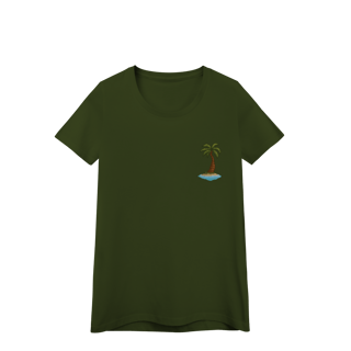 Nome do produto Camiseta Baby Long Premium - Coqueiro