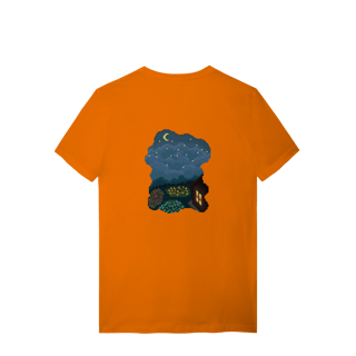 Nome do produto Camiseta Premium Frente e Verso - Borboleta e Noite Estrelada