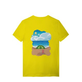 Nome do produto Camiseta Premium Frente e Verso - Coqueiro e Praia