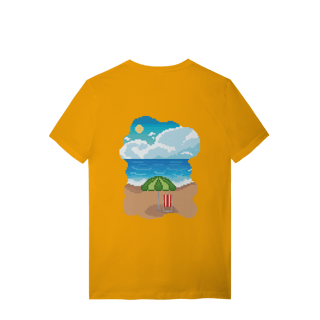 Nome do produto Camiseta Premium Frente e Verso - Coqueiro e Praia