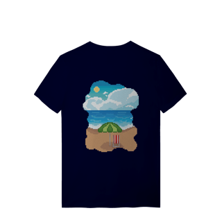 Nome do produto Camiseta Premium Frente e Verso - Coqueiro e Praia