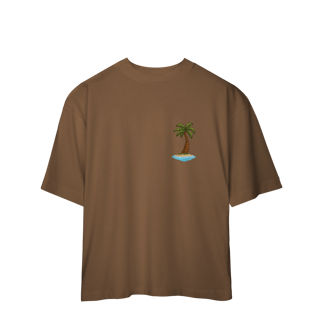 Nome do produto Camiseta Oversized Frente e Verso - Coqueiro e Praia