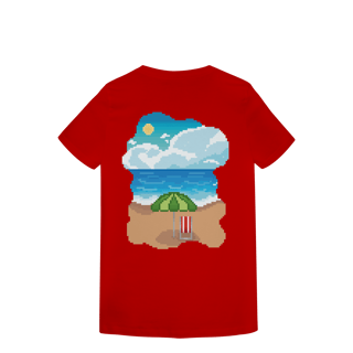 Nome do produto Camiseta Baby Long Premium - Praia