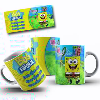 Nome do produto Caneca Bob Esponja Caçando Águas Vivas