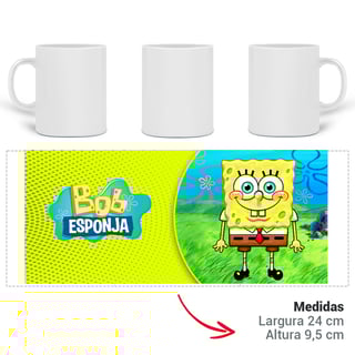 Nome do produto Caneca Bob esponja calça quadrada