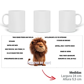 Nome do produto Caneca mágica Leão depressão no trabalho