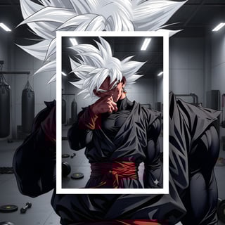 Nome do produto Poster Retrato Goku treinamento