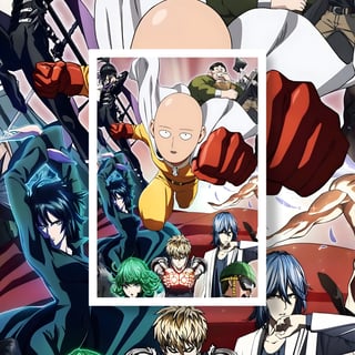 Nome do produto Poster Retrato One punch man.