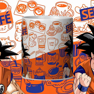 Nome do produto Caneca Goku Café
