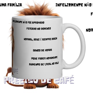 Nome do produto Caneca leão da depressão no trabalho