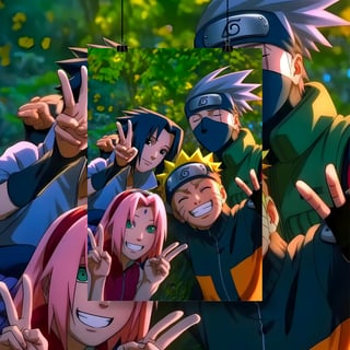 Nome do produto Poster Retrato Naruto e amigos