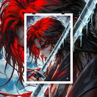 Nome do produto Poster Retrato Samurai X