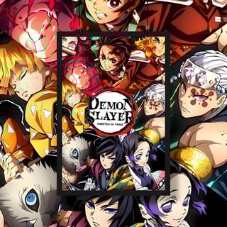 Nome do produto Poster retrato Demon Slayer clasico