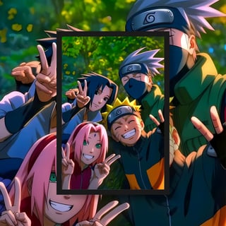 Nome do produto Poster Retrato Naruto e amigos