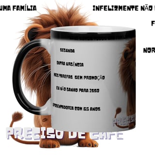 Nome do produto Caneca mágica Leão depressão no trabalho