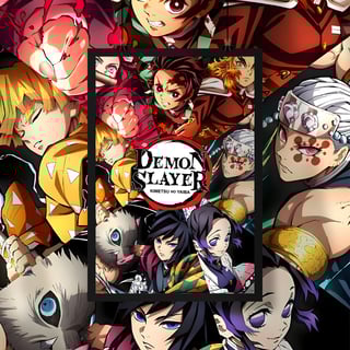 Nome do produto Poster retrato Demon Slayer clasico
