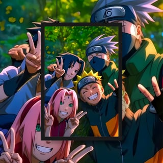 Nome do produto Poster Retrato Naruto e amigos