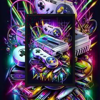 Nome do produto Poster Retrato Super Games