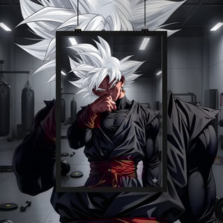 Nome do produto Poster Retrato Goku treinamento