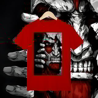 Nome do produto Camisa T-Shit classic Attack on Titan Rosto 