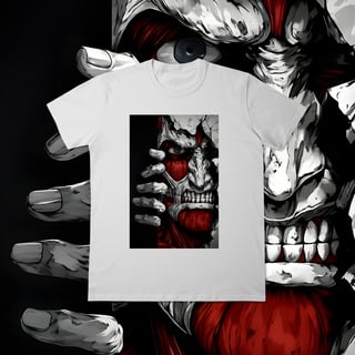 Nome do produto Camisa T-Shit classic Attack on Titan Rosto 