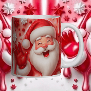Caneca Papai Noel Risonho.