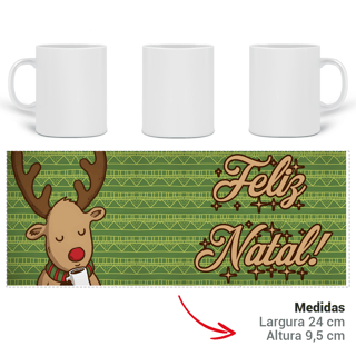 Nome do produto Caneca  Mágica Natal Rena.