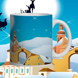 Nome do produto Caneca Sorria, é Natal.