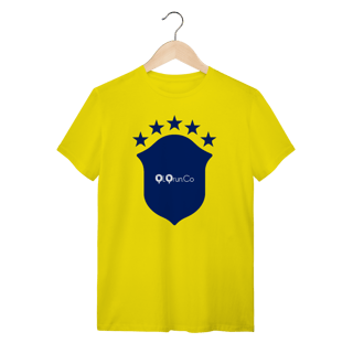 Nome do produto T-Shirt Brasil - Branco e Amarelo