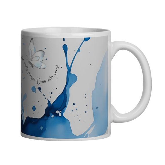 CANECA AQUARELA AZUL