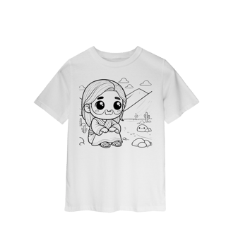 CAMISETA PARA COLORIR 