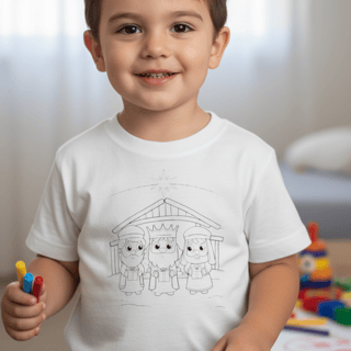 Nome do produto CAMISETA COLORIR - 3 MAGOS