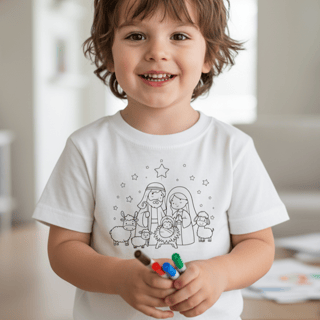 CAMISETA DE COLORIR - MANJEDOURA