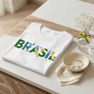 T-shirt Brasil Tropical Chic
